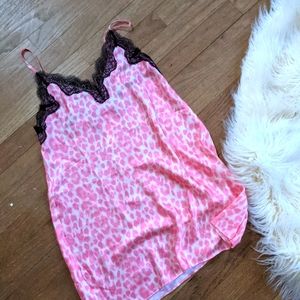 🔥 NWT VS chemise, slip, nightgown, lingerie sz XS animal print